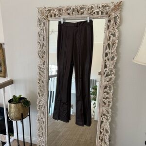 Faux leather Brown Women's Pants